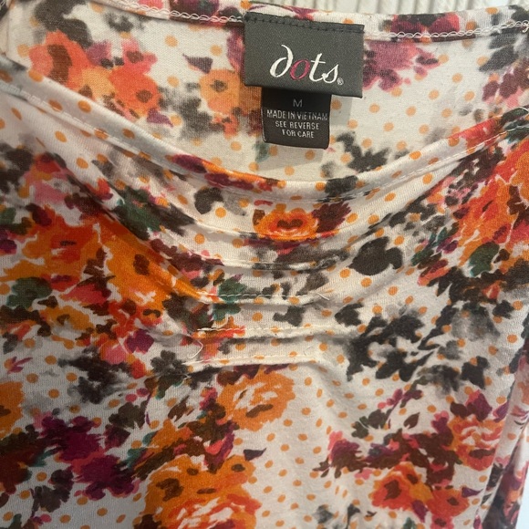 Boutique Chic Floral Spaghetti Strap Beachy Tank W Pockets Size M - Picture 2 of 6